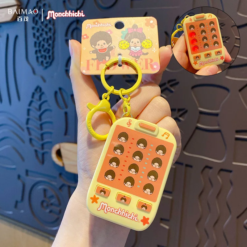 para ‌ Boneca Monchhichi Fofa, Mini Figuras de Ação, Pingente para Celular, Chaveiro, Pingente para Bolsa, para Mulheres, Pingente para Mochila e Bols