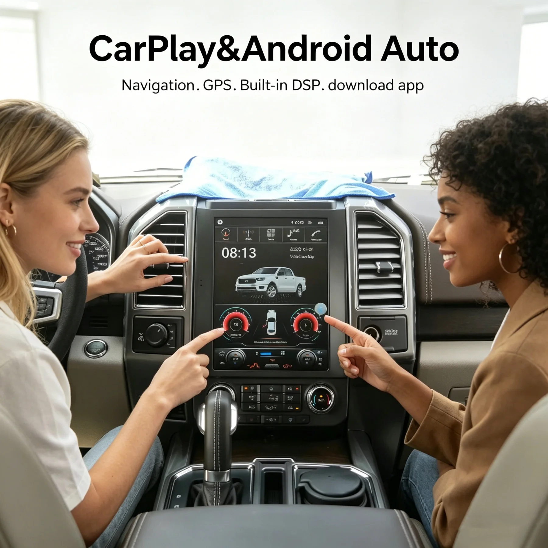 

12.1''IPS Touch Screen Android For Ford F150 F250 2015-2021 Car Radio Multimedia Player Wireless Carplay DSP BT GPS 4G Stereo