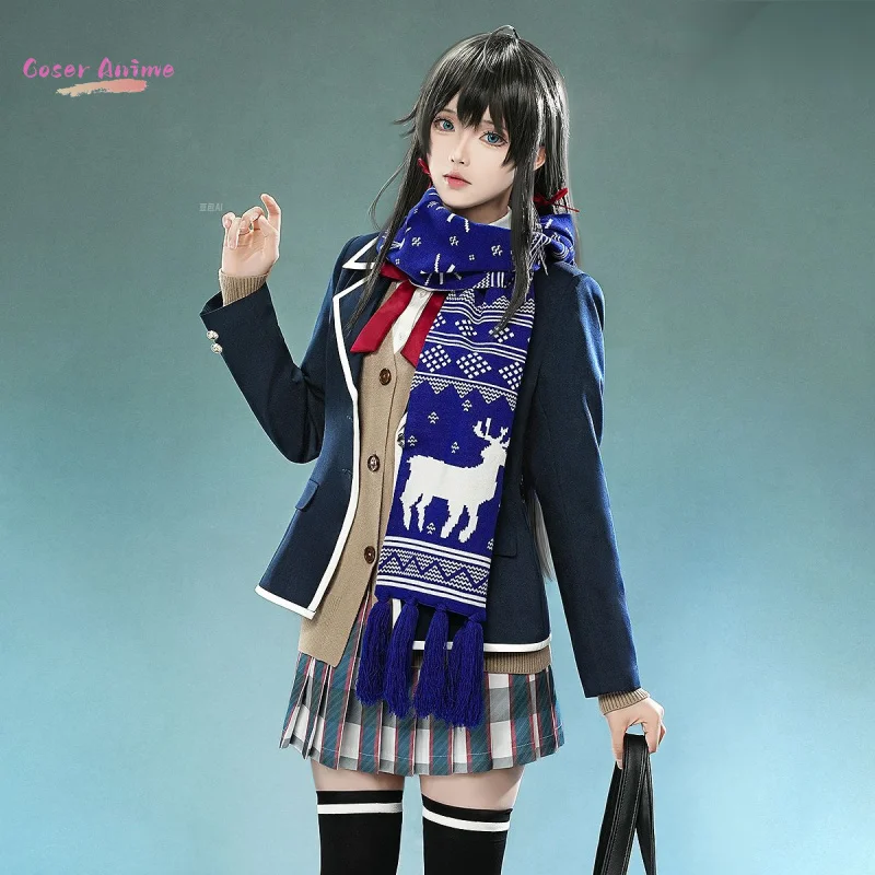 Yukinoshita Yukino Косплей Костюм Игра My Teen Романтическая комедия SNAFU Униформа Хэллоуин Вечеринка для женщин Мужчин Карнавальный реквизит