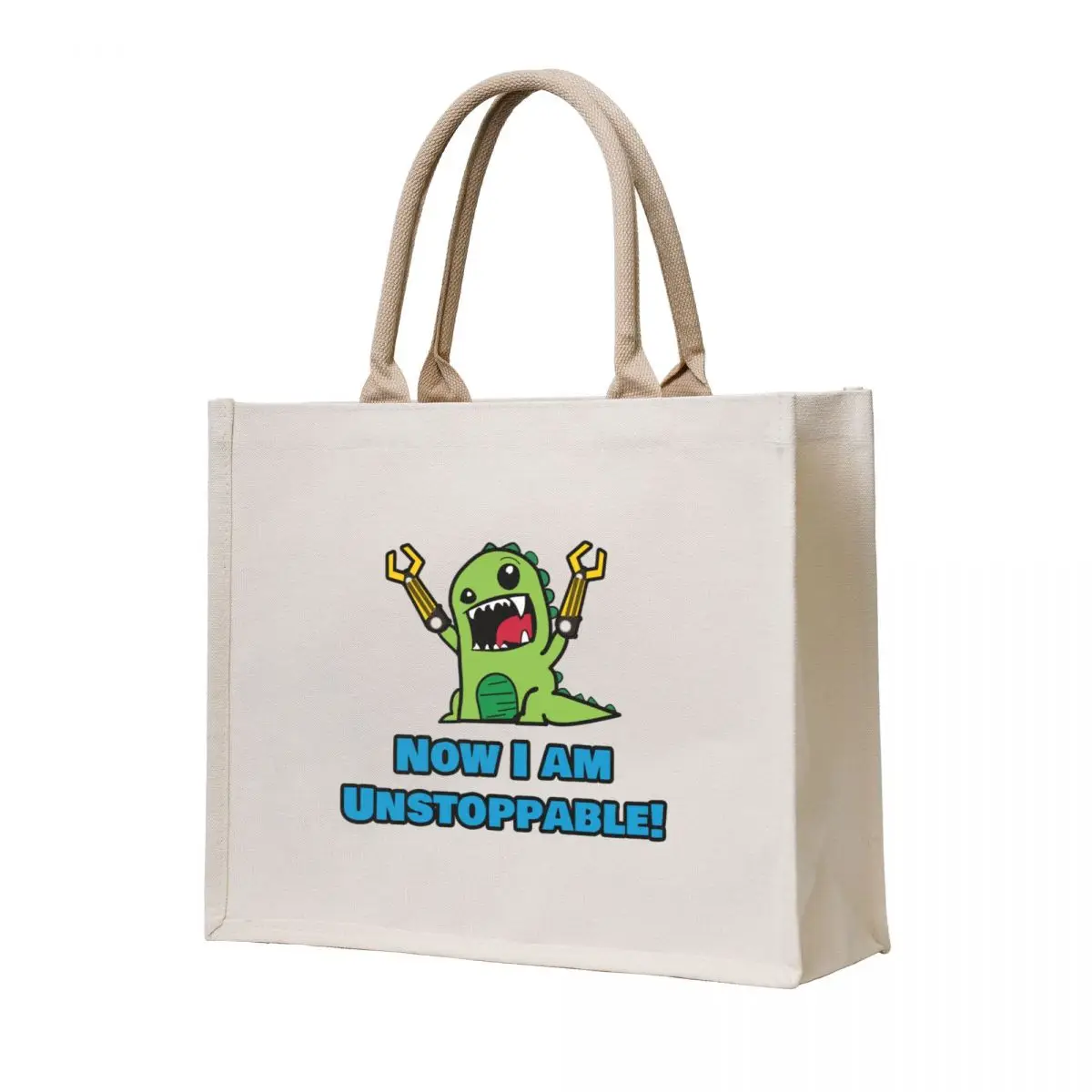 

T-Rex Dinosaur Now I Am Unstoppable Tote Bag eco pack bag for beach Shopper bag bags for women