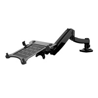 Loctek D5F Desktop Full Motion Gas Spring Dual Use 10-15.6inch Laptop Mount Holder + 10-27 Inch Monitor Holder Arm Bracket