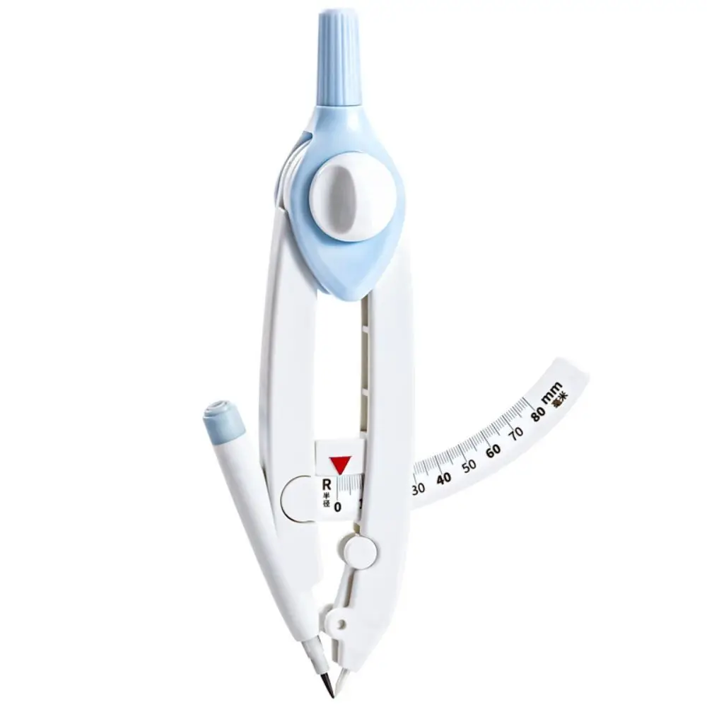 New 1-13cm Diameter Digital Display Compass With Scale Press Type Students Compass With 6pcs Refills Drawing Circles Tool Gift