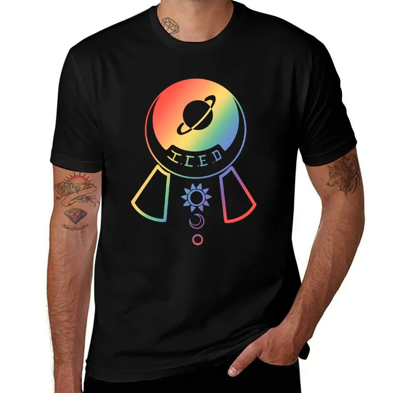 I.C.E.D: The Interplanetary Cosmic Exploration Division T-Shirt Active Sports Short Sleeve Cotton Shirt T-Shirt
