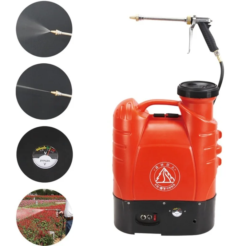 

Electric 15L Sprayer High Pressure Liquid Pump Pistol Cleaning Gun Epidemic Disinfection Sterilization Forest Fire Prevention