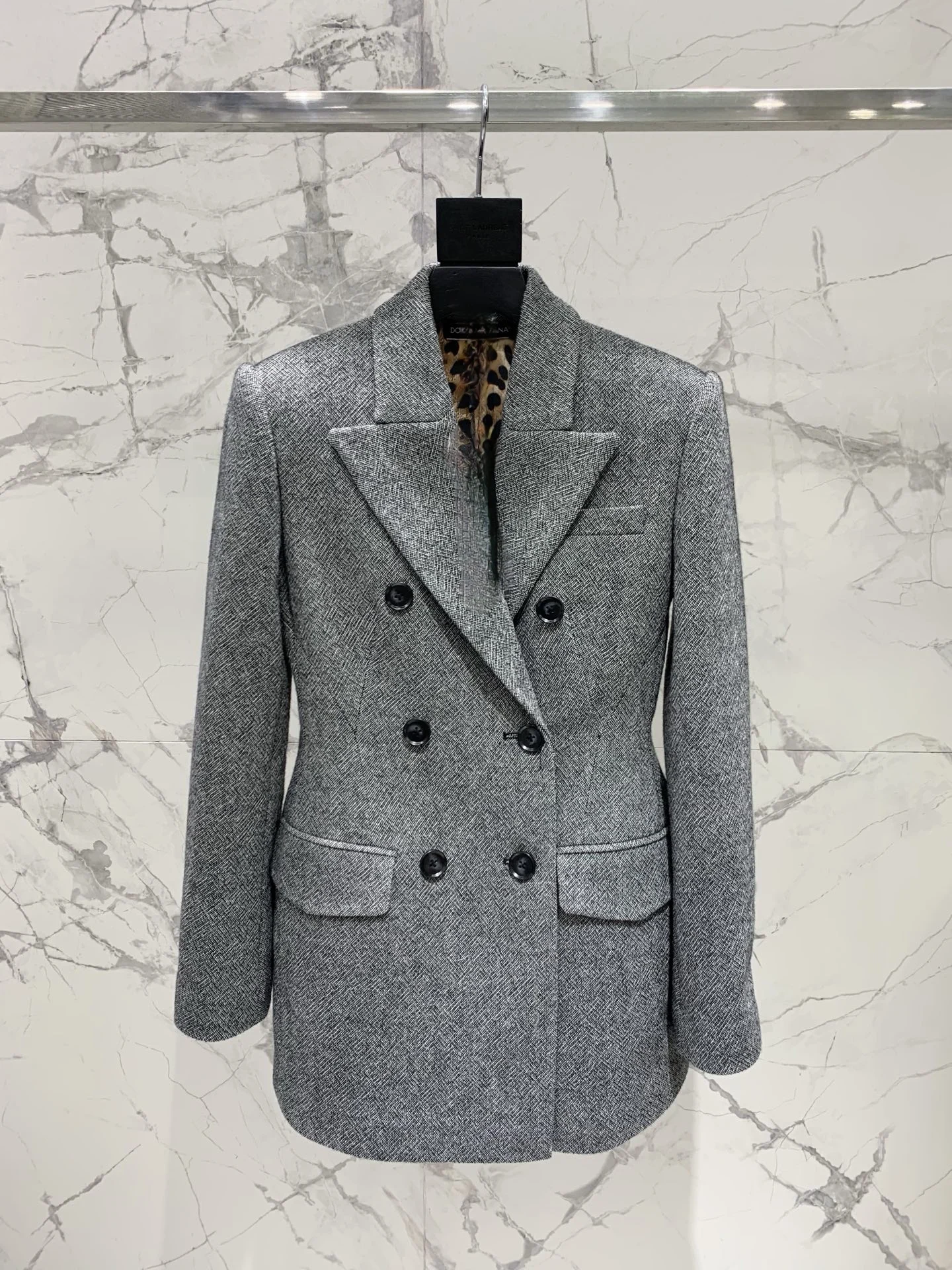 

Женский двубортный пиджак с эффектом талии-песочные часы, повседневный стиль, длинный рукав, для офиса, модный и универсальный