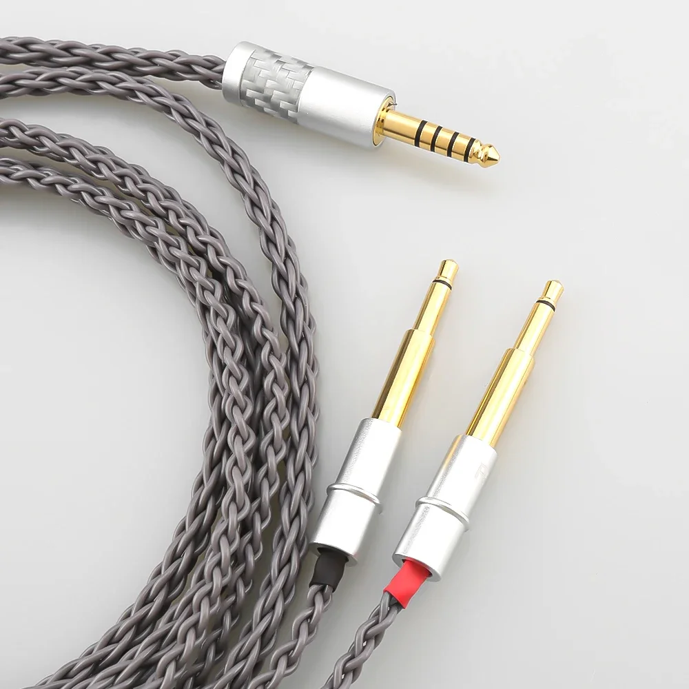 

HIFI 2.5/3.5/4.4/6.5mm XLR Male Plug 8 Core 7N OCC Silver Plated Earphone Cable For Meze 99 Classics NEO NOIR Headset Headphone