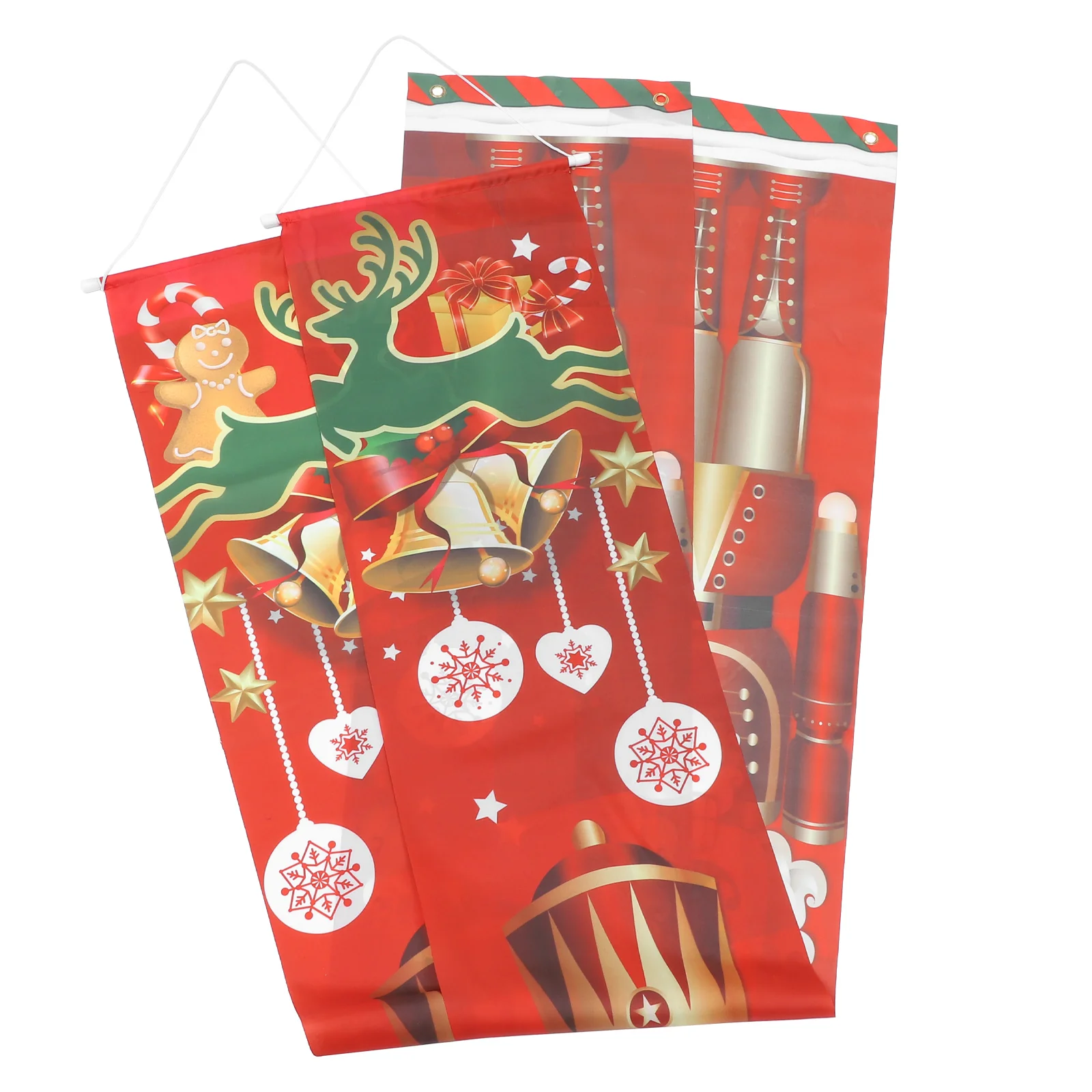 

Nutcracker Door Curtain Couplet for Xmas Decoration Garland Christmas Decorations Party Ornament Pattern Banner