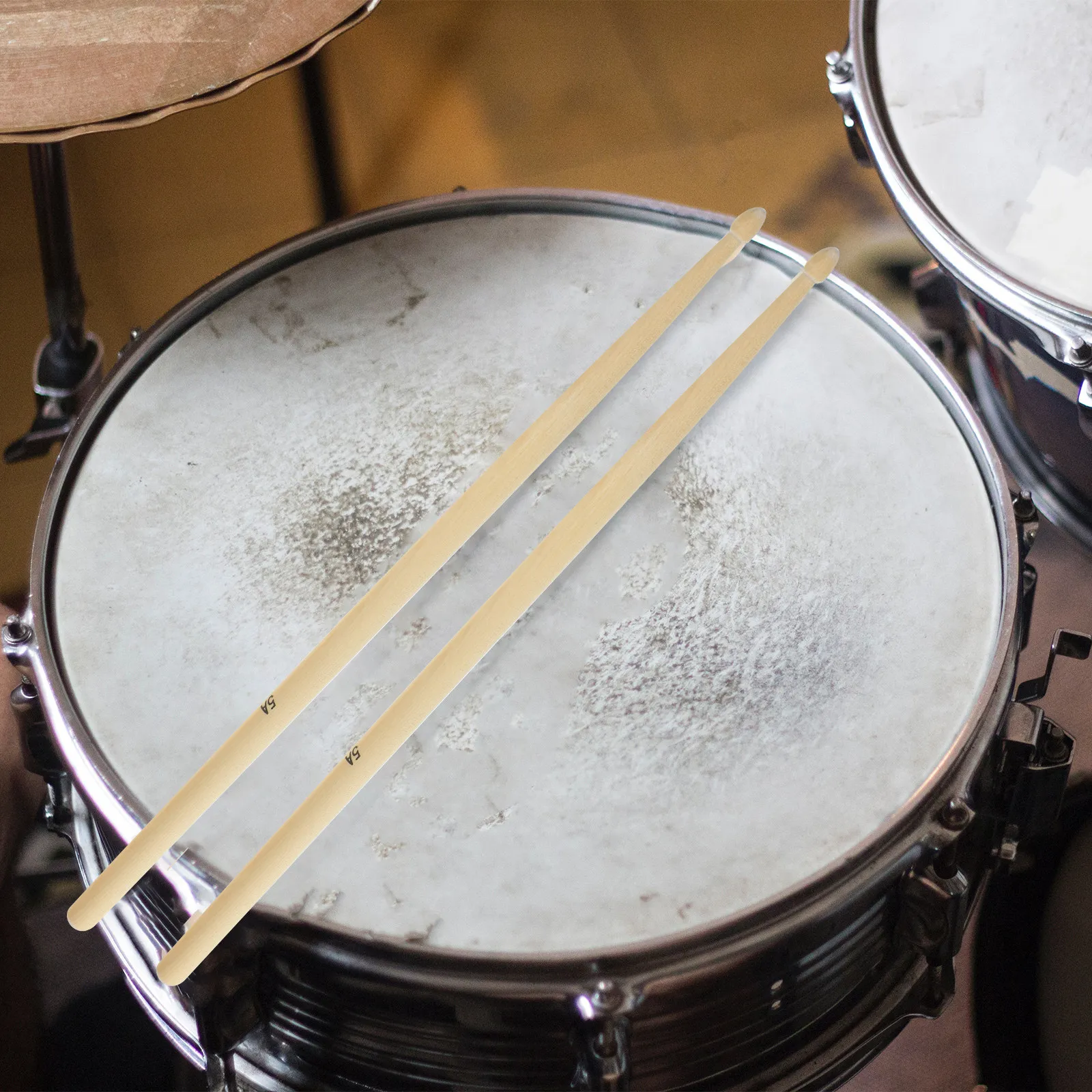 1Pair Maple Wood Drumsticks 5A Design Enhanced Speed Consistency Beginner to Pro Drummers Drum Practice Sticks for Adults