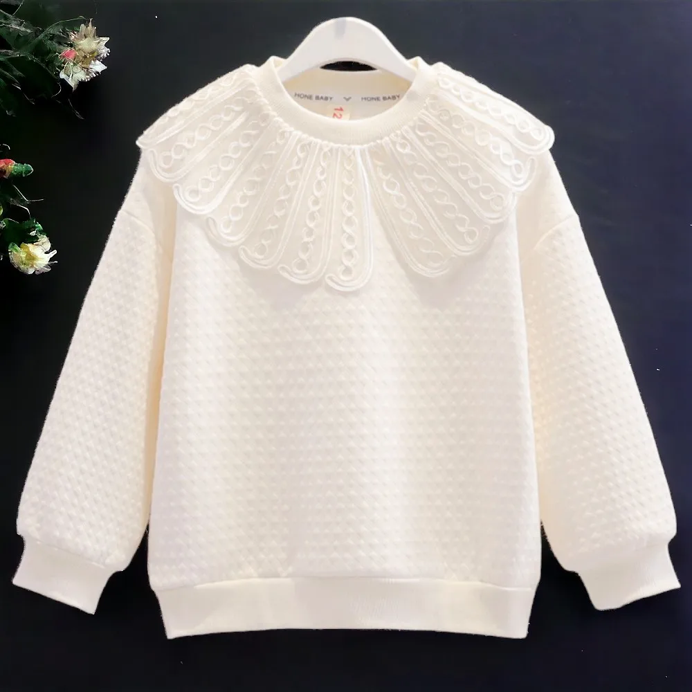 Baby GirlSweatshirts for Kids Shirts School Outfits CottonTeenagers Tops Long Sleeve Spring Children Clothes 5 7 8 9 10 12 Years