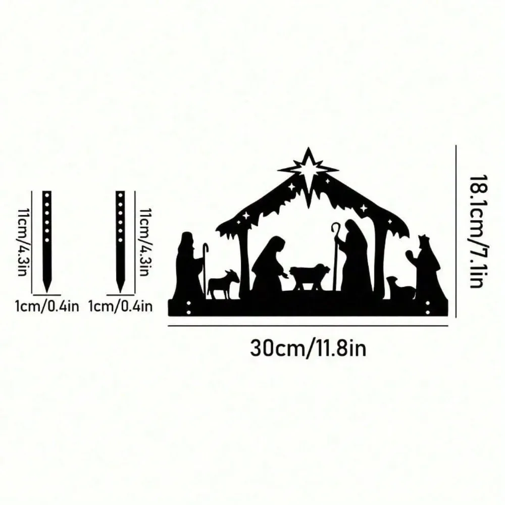 Nativity Scene Projector Light – Indoor/Outdoor LED Christmas Projector – Religious Holy Family Light for Yard Wall
