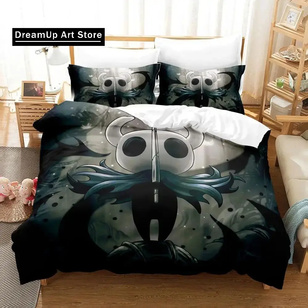 Anime Game Hollow Knight Bedding Set Duvet Cover Bed Set Quilt Cover Pillowcase Comforter king Queen Size Boys Adult Bedding Set