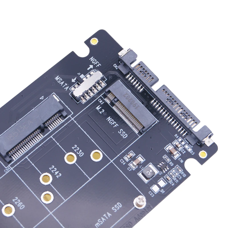 M2 Adapter USB M.2 NGFF na Adapter SATA MSATA na USB SATA 3.0 konwerter zewnętrzny mSATA m.2 NGFF na SATA3 Adapter USB karta Riser