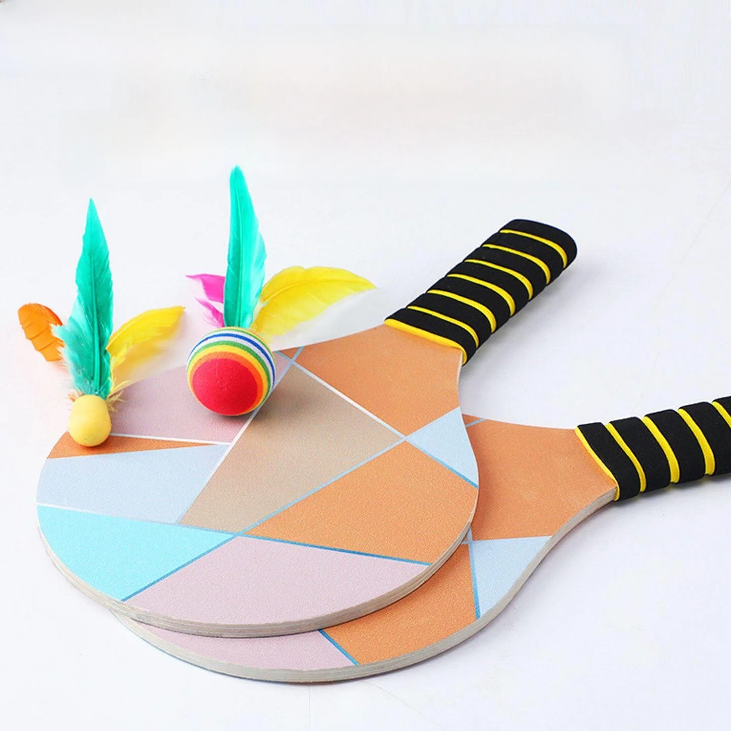 

Высокоэластичный набор для бадминтона: ракетка и три воланчика, для учащихся начальной школы, профессиональный набор для крикета Yü Ball