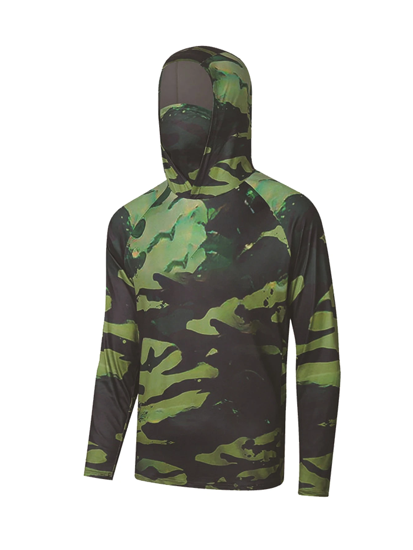 

Мужская рыболовная толстовка с УФ-защитой и длинным рукавом, быстросохнущая, с капюшоном, для рыбалки, 2026