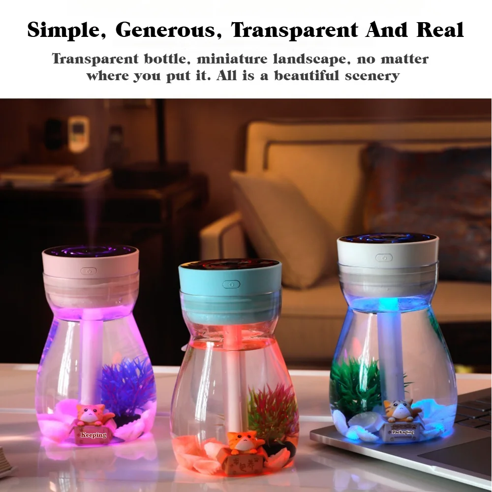 Dekorative Phoenix Atmosphäre Lampe Luftbefeuchter USB Aroma Diffusor Ruhigen Nebel Haushalt Desktop Auto Tragbare Sprayer