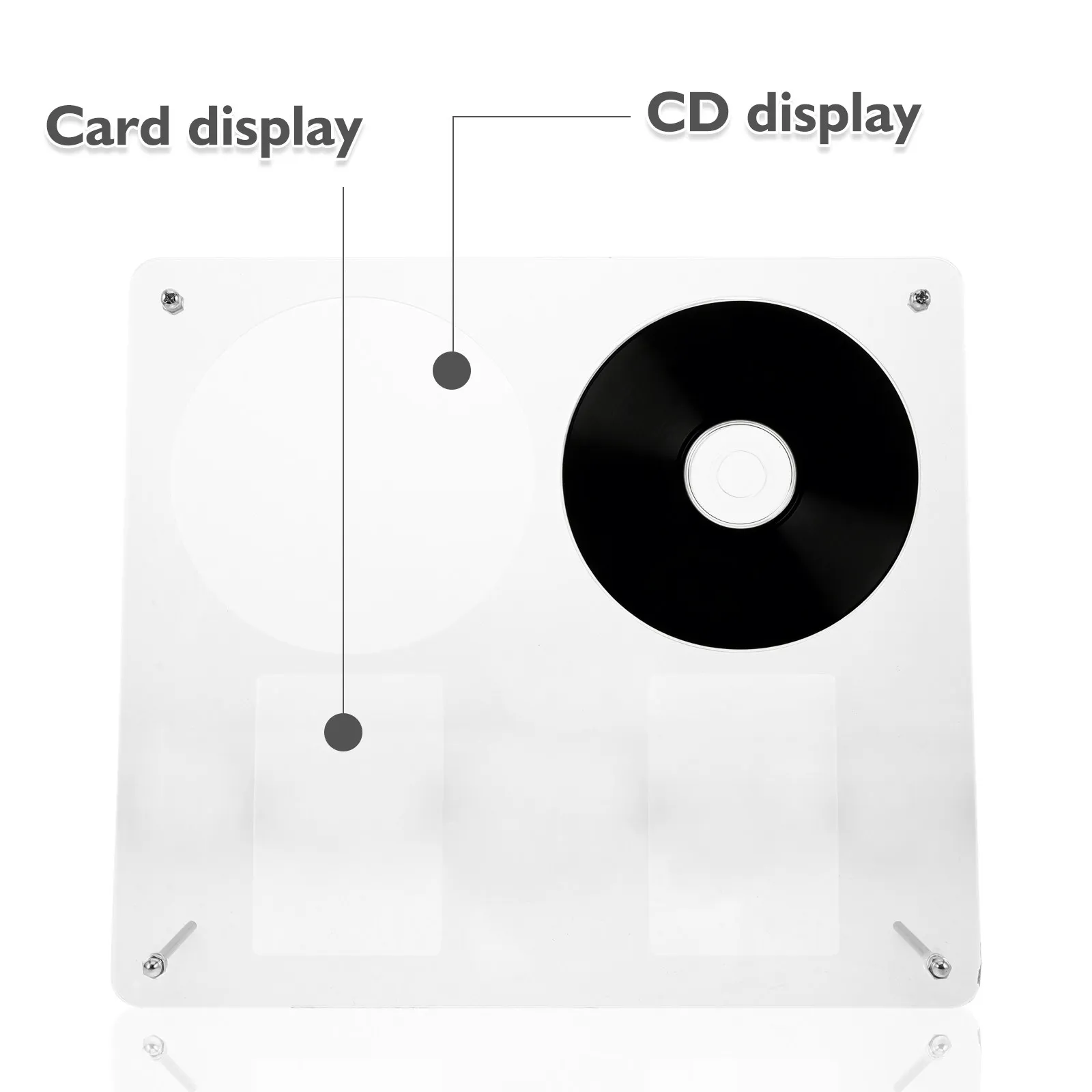 CD/Album Collection Display Rack, Tabletop Acrylic Photocard Holder Album Organizer Disc DVD Display