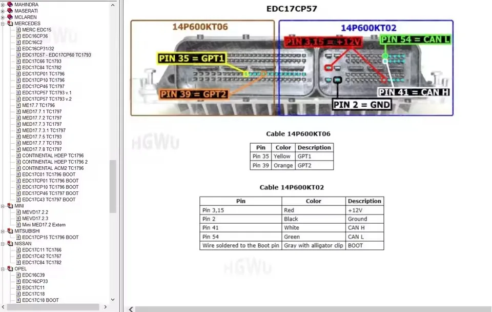 مقاعد البدلاء Pin Outs Ecu Software Boot Ecu PinOuts مجموعة البرامج إصلاح الملفات دليل المبتدئين إلى ECU مخطط الأسلاك القابل للتحرير