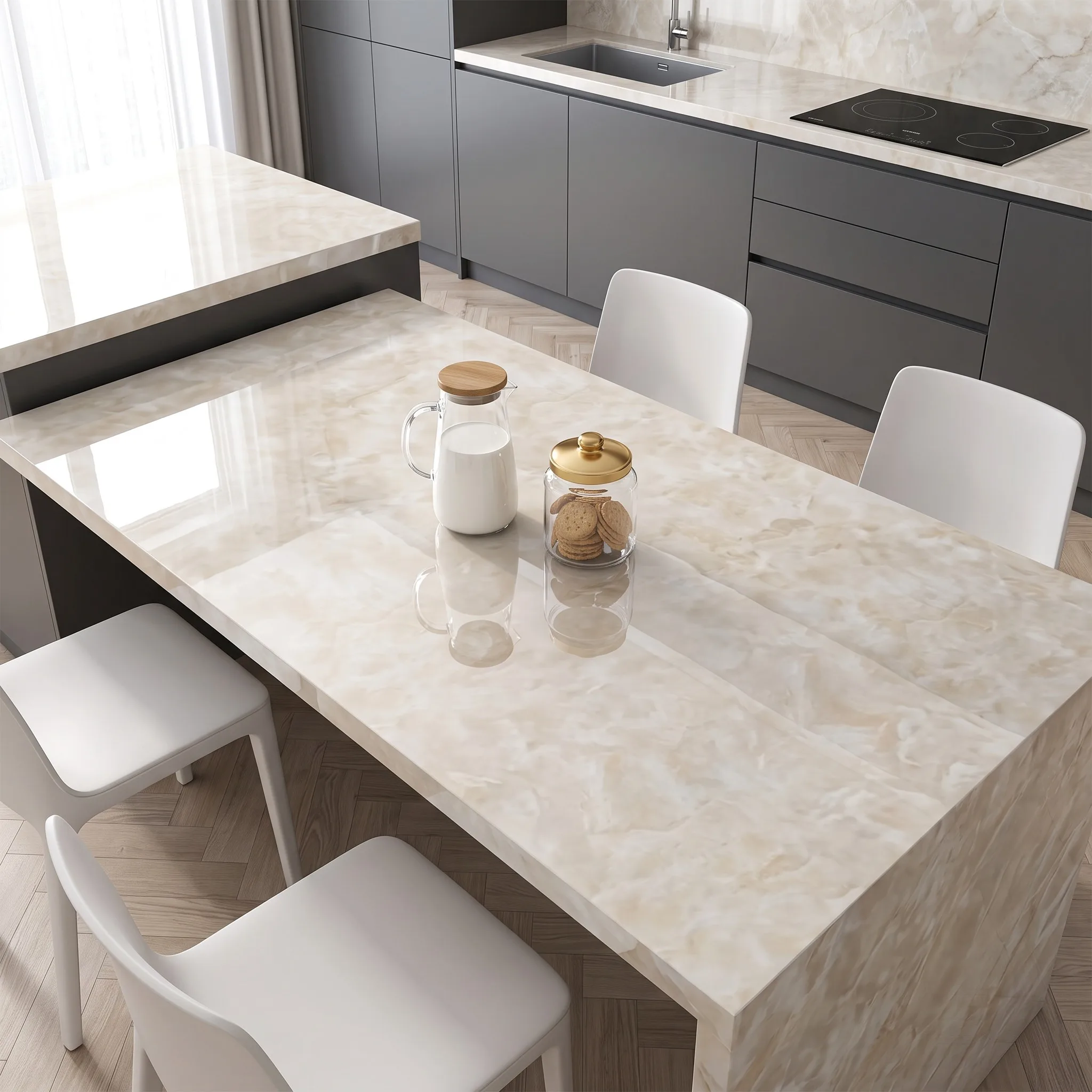 Carta da parati in PVC effetto marmo, autoadesiva, impermeabile, resistente all’olio, facile da pulire, adesivo da applicare e rimuovere, ideale per rivestire pareti, piani di lavoro in cucina,