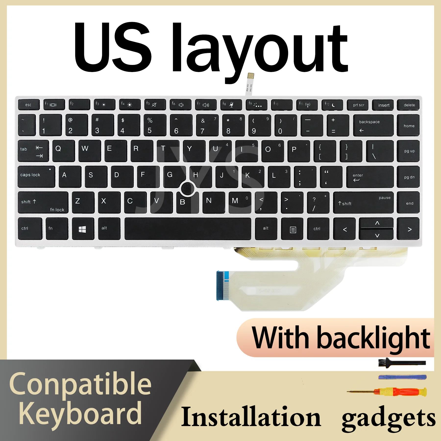 

Подходит для HP Probook 640 G4, 640 G5, 645 G4, 645 G5, 430 G5, 440 G5, 445 G5, сменная клавиатура с подсветкой, американская раскладка.