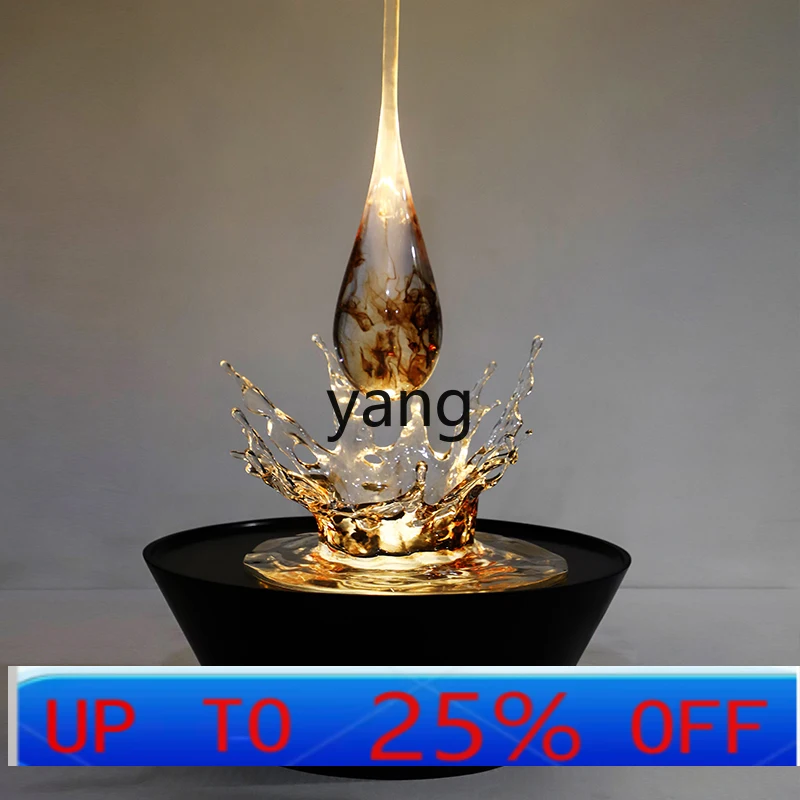

CX large glass fiber reinforced plastic water drop sculpture hanging pendant art floor ornament