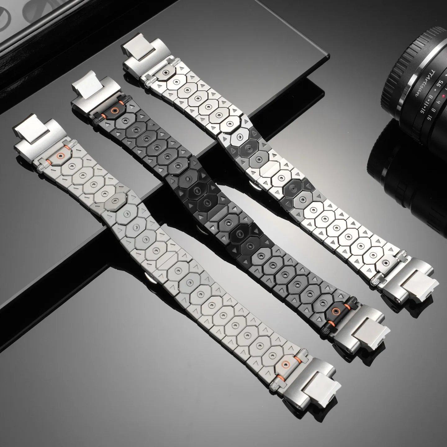 GST B400 تعديل سوار الفولاذ المقاوم للصدأ ل كاسيو G-Shock GST-B400 المعادن حزام الساعات اكسسوارات حزام ساعة اليد 14 مللي متر معصمه حزام