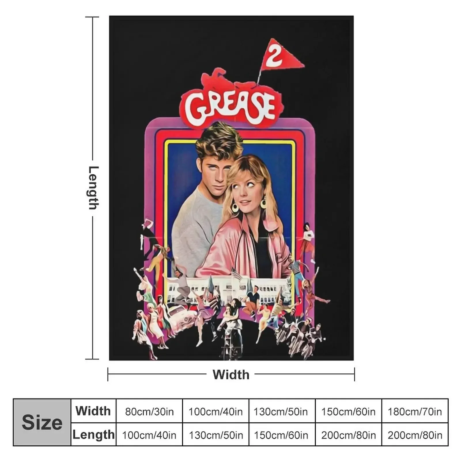 Grease 2 Classic 80 s Film Essential T-Shirt Throw Blanket for babies Luxury Brand Plaid funny gift Blankets