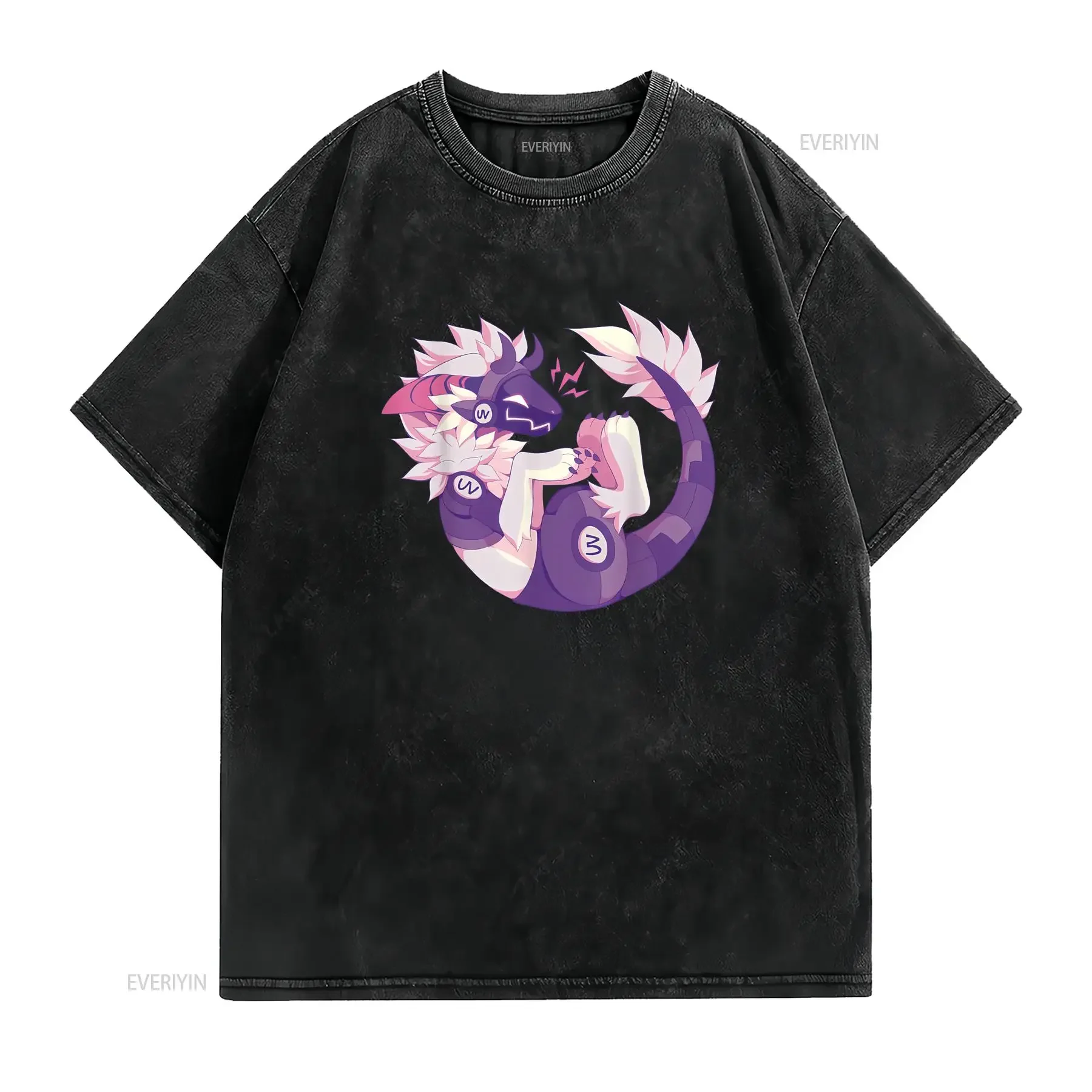 Protogen Furry Fandom Art T Shirt  vintage Washed Casual fashion Soft streetwear Stylish Top For Everyday Wear designer clothes