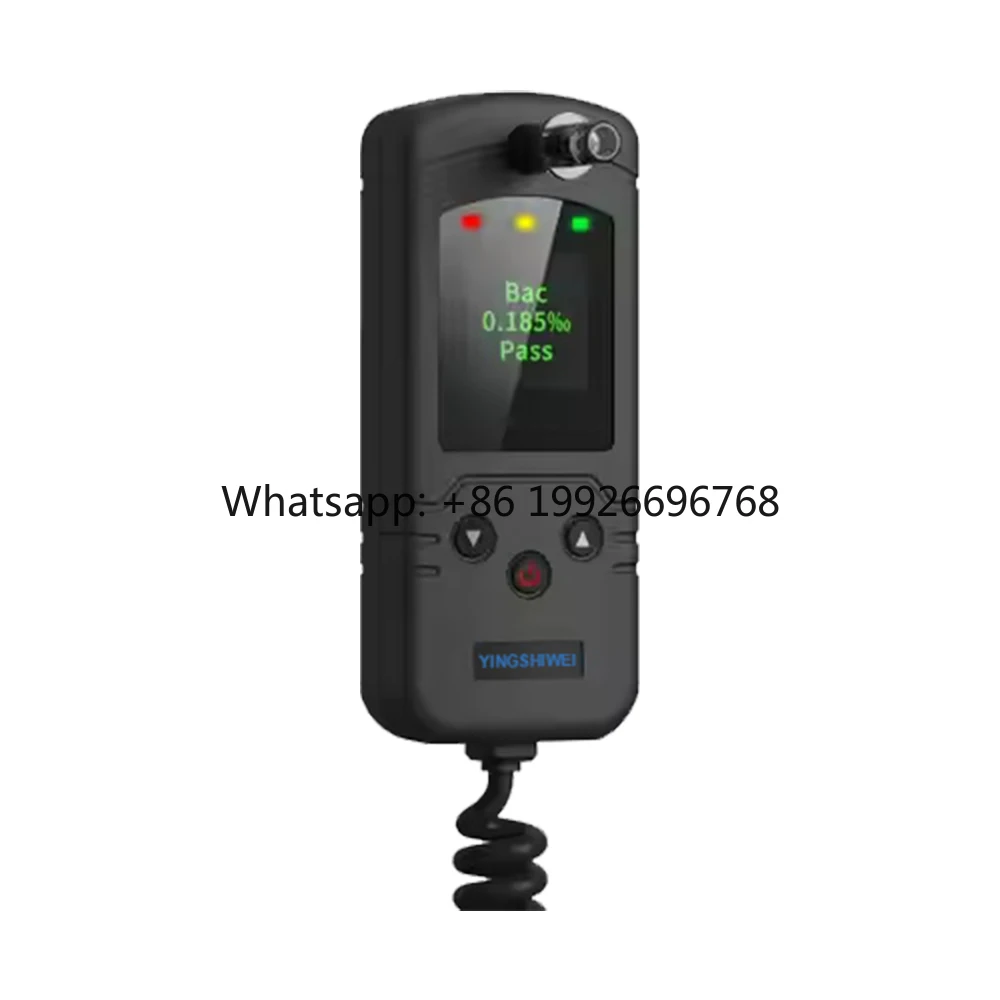 

Driver Personal test Breathalyzer Safe Driving Electrochemical Sensor Adjustable Alarm Point Car Control Start Alcohol Tester