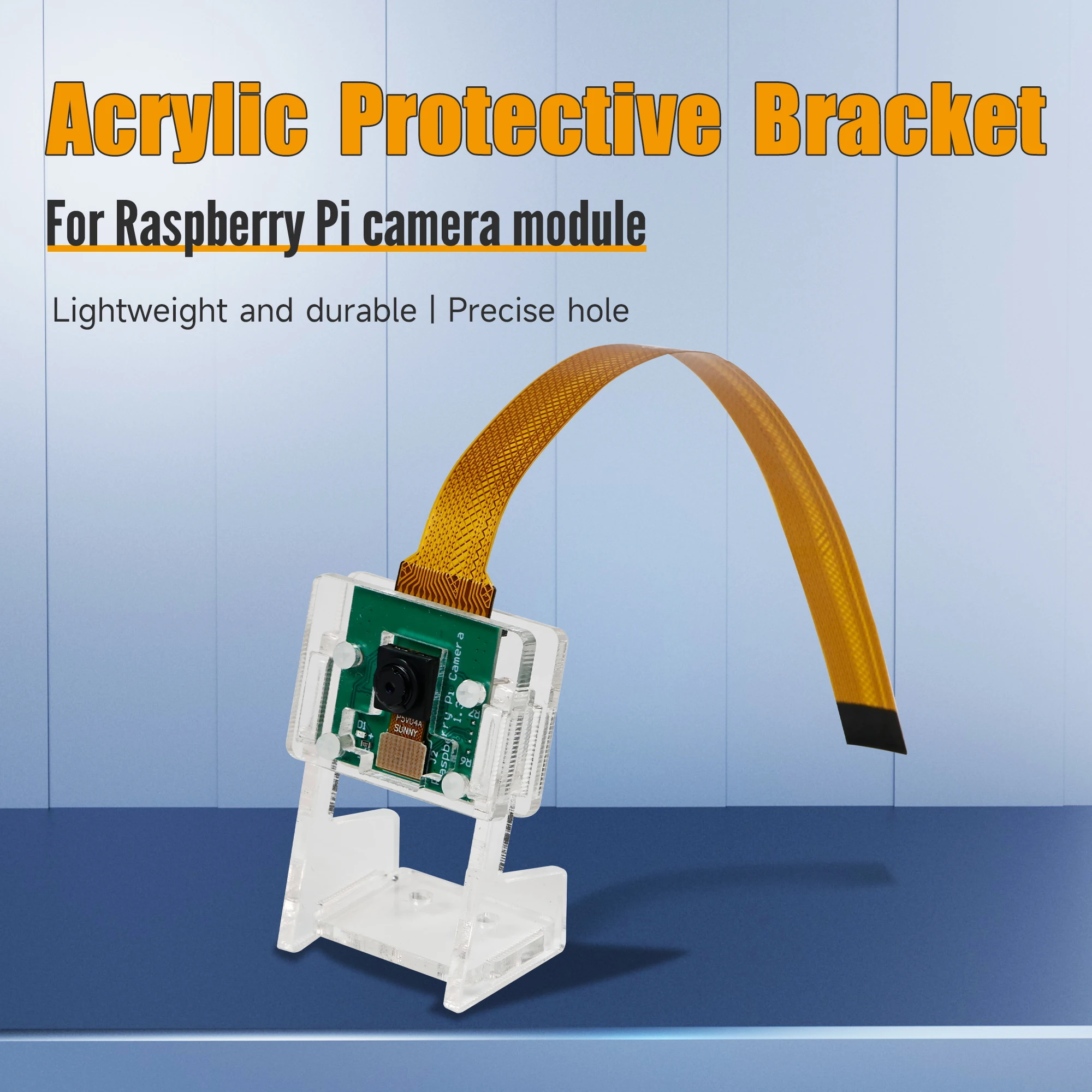 Étui de protection en acrylique pour appareil photo Raspberry Pi, coque pour appareil photo et promp ket, accessoires Pi 2 en 1