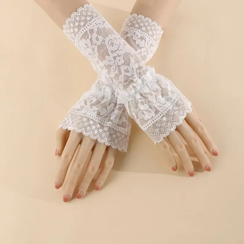 

Fashionable Sheer Wrist Covers For Hand Modeling Breathable Nails Photo Props