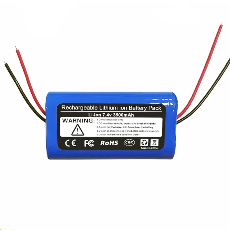 7.4V 3500mAh Car mounted vacuum cleaner charging battery power lithium battery pack 4-wire output with protective plate