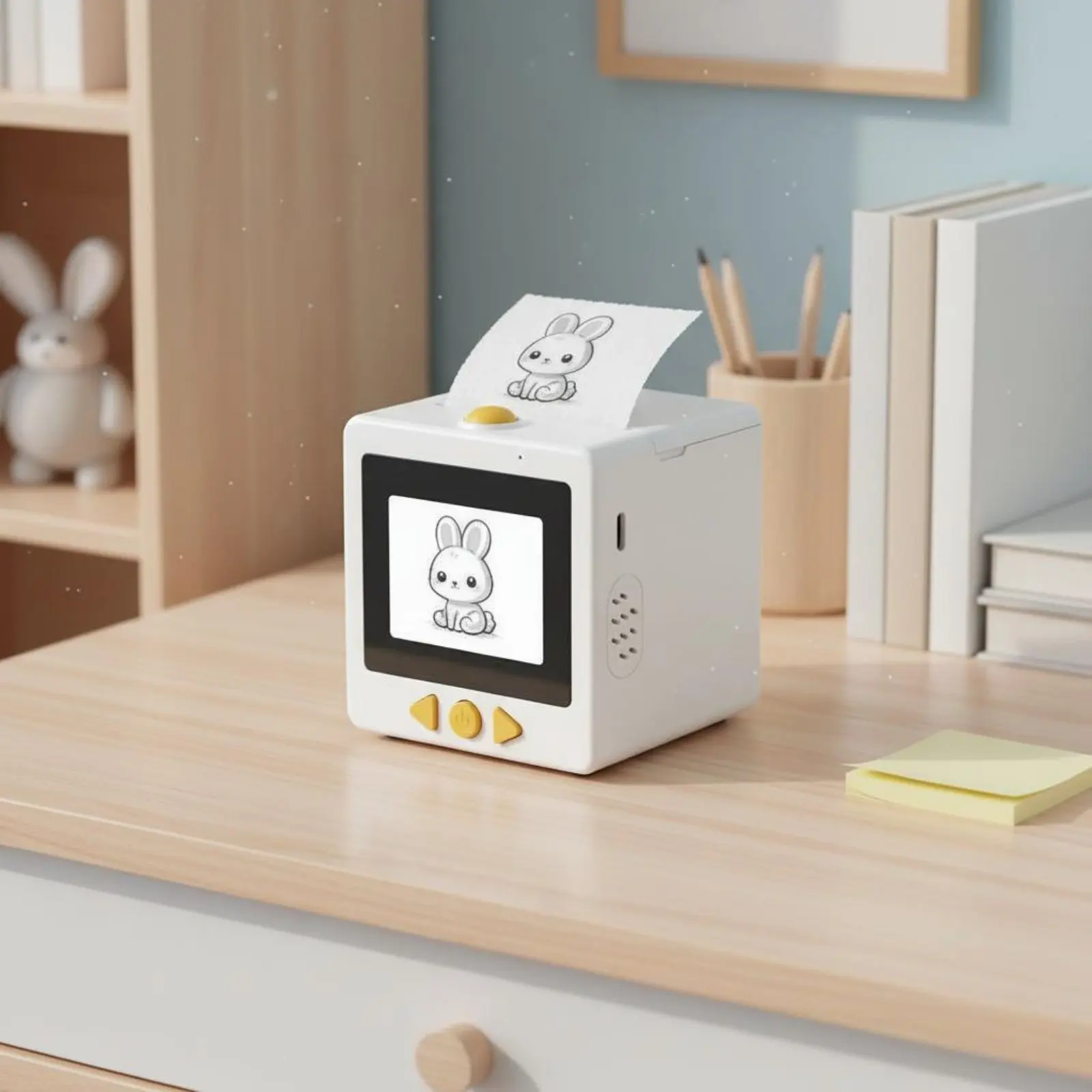 AI Voice Printer Built-in Screen Smart Sticker Printer Voice Sticker Creator Easy to Use