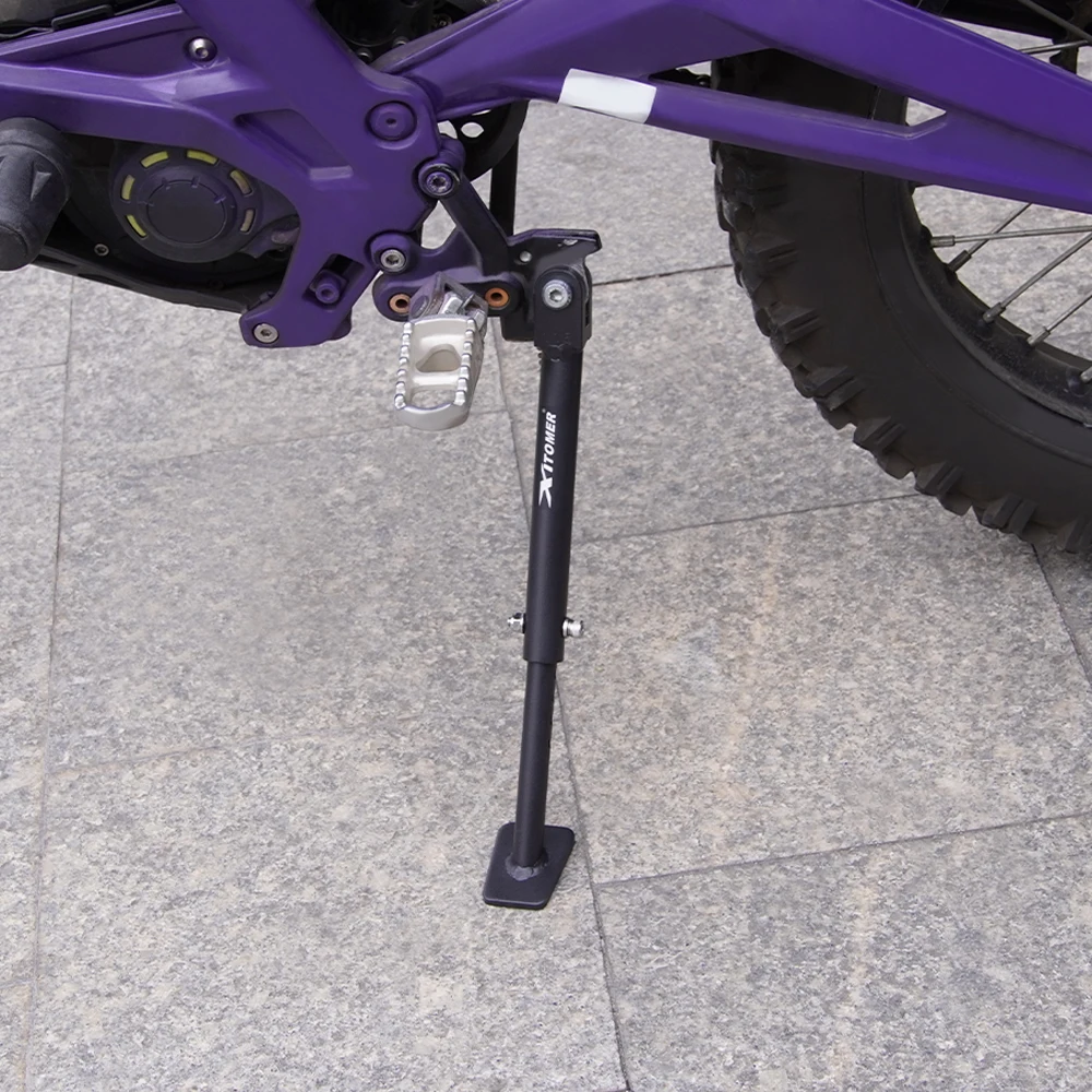 Motorcycle Adjustable Kickstand Fit For Sur Ron Light Bee S / X Segway X160 / X260 Talaria Sting Stand Sikestand Parking Bracket