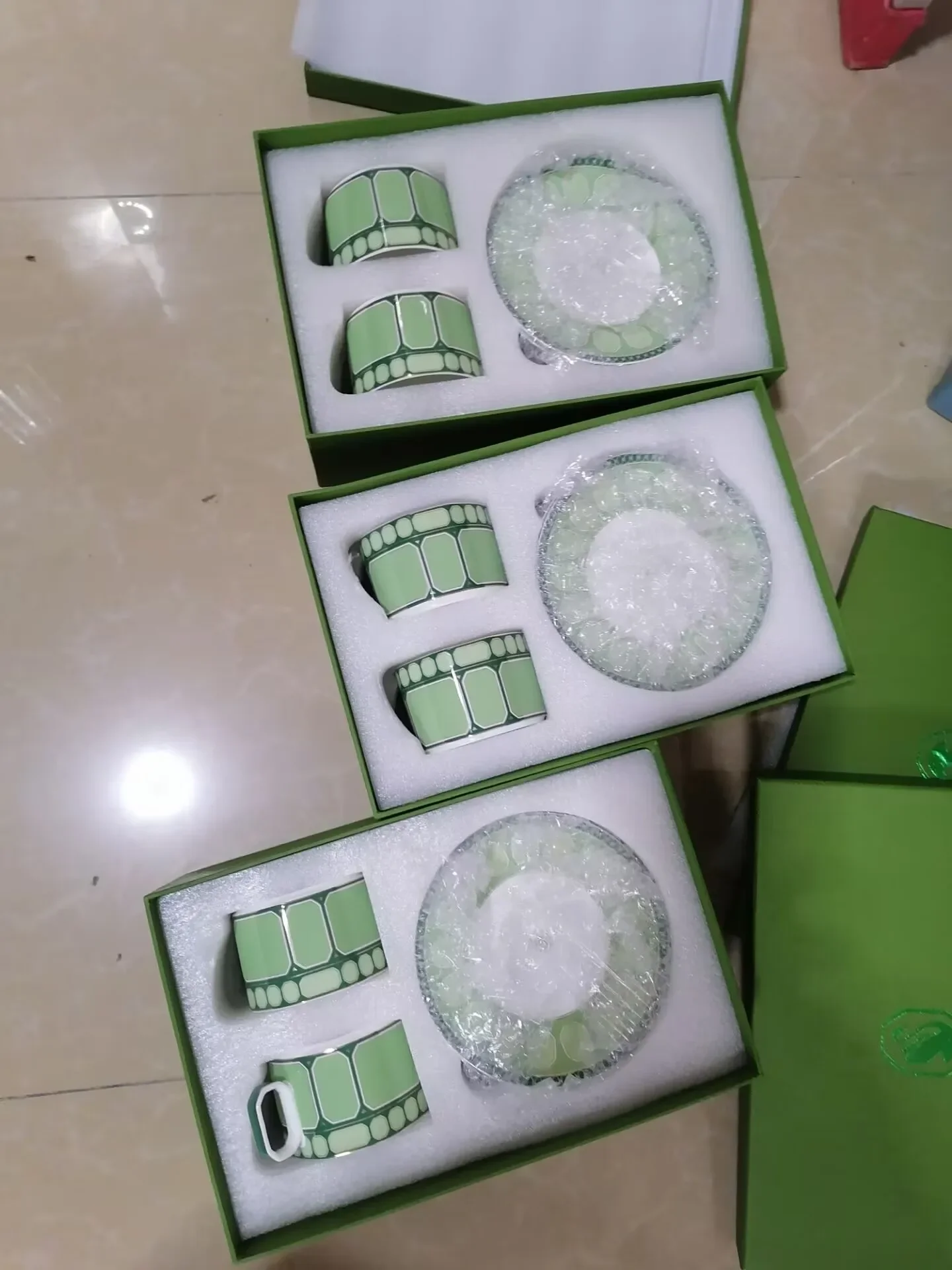 4pcs a set bone porcelain ocffee tea pot cup with saucer