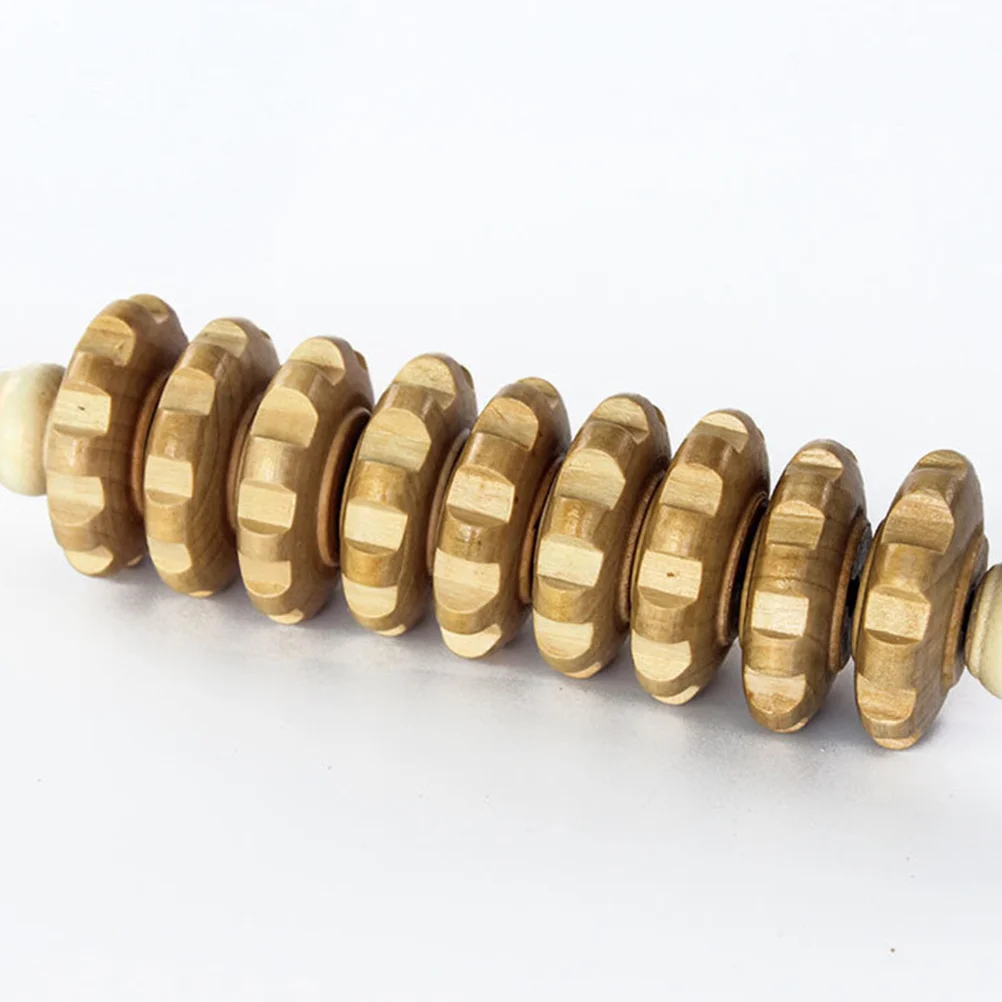 

1 шт., деревянный роликовый массажер-палка, массаж всего тела, успокаивающий стержень для нервного отдыха, прочный, практичный, для облегчения глубоких тканей, усталости