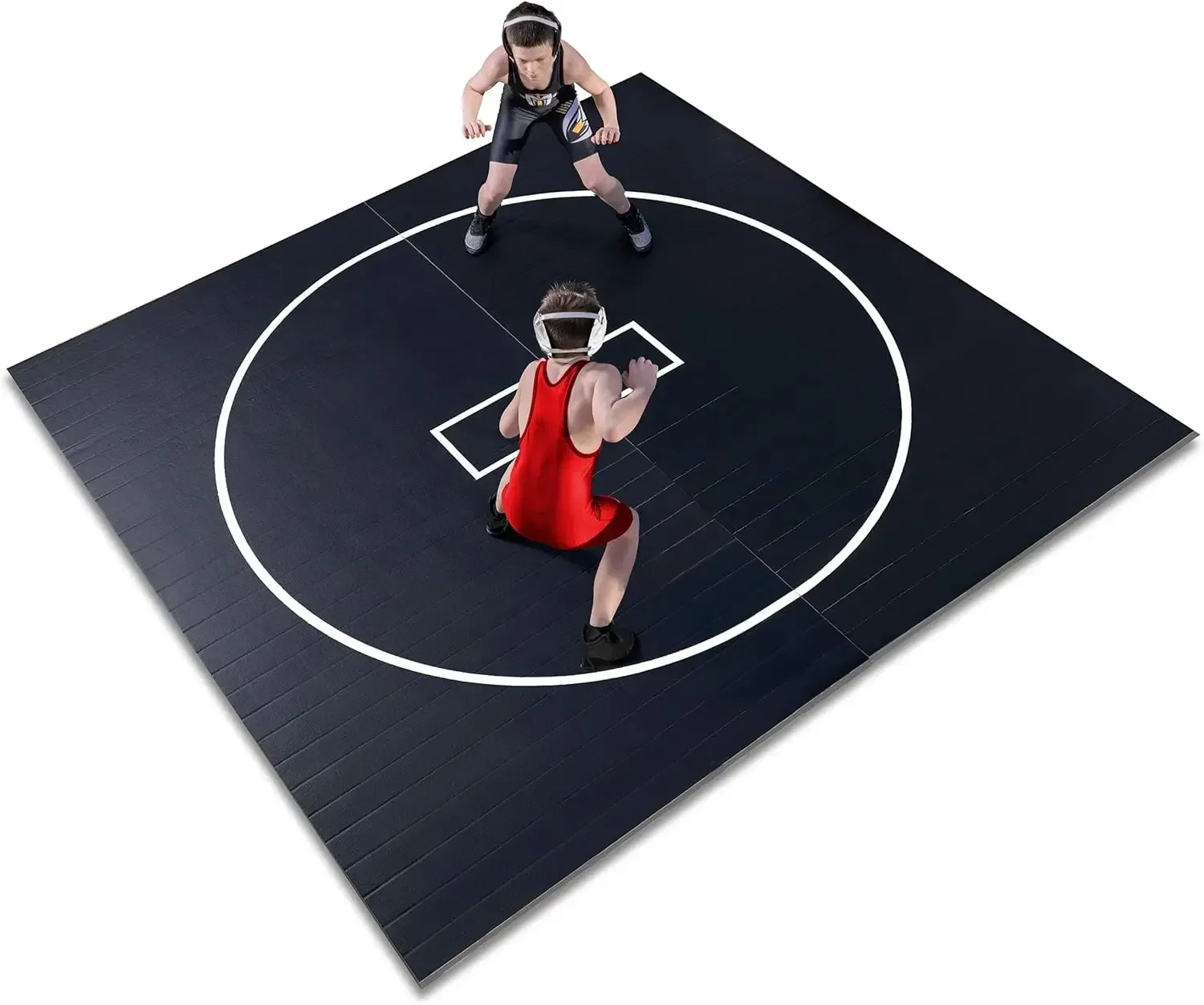 2026 Customized LOGO Hot Selling Black Roll Out Wrestling Karate Taekwondo MMA Mat Customized Logo Tatami Smooth Pattern