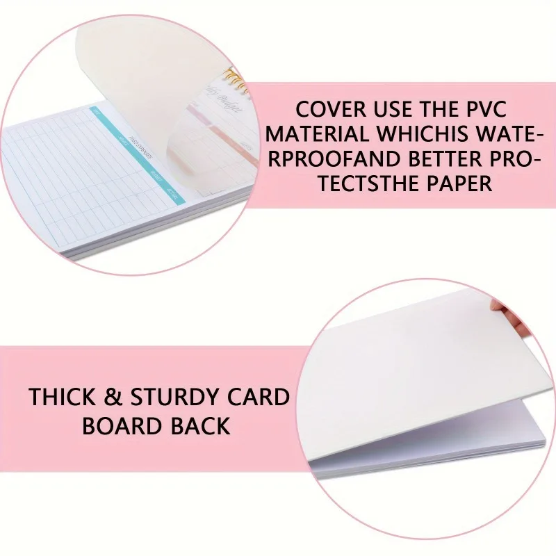 دفتر ملاحظات مخطط الميزانية، مخطط مالي شهري غير مؤرخ، إدارة فعالة للتمويل، إدارة أموالك بشكل فعال 52 ورقة