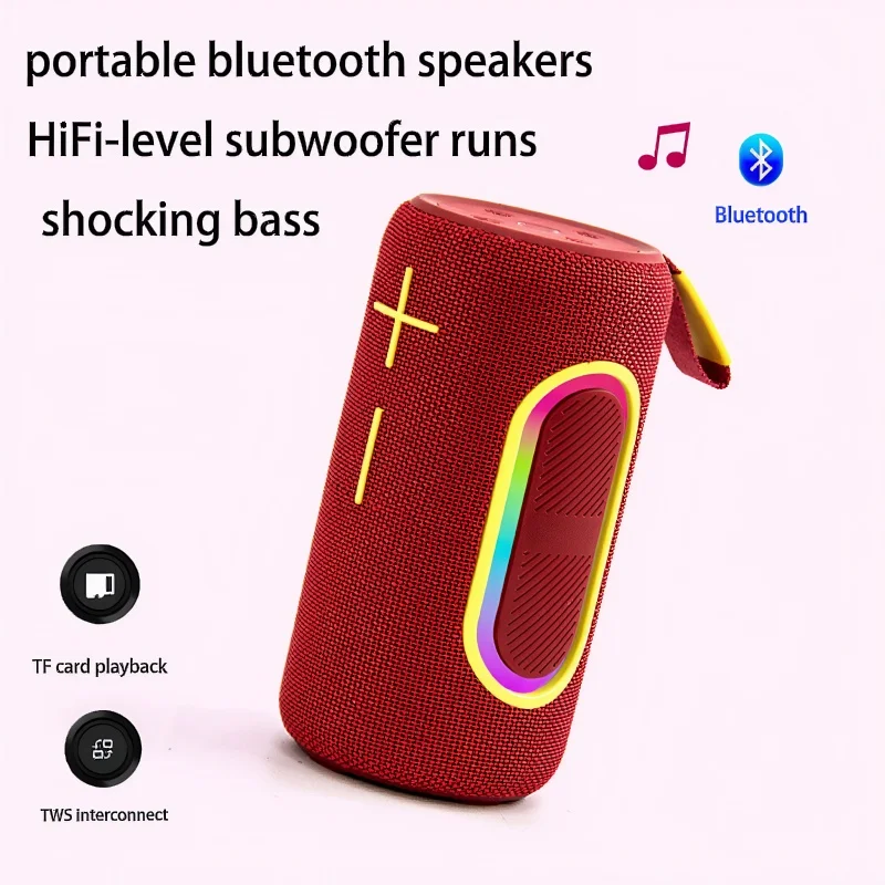 

bluetooth speakers wireless Outdoor subwoofer Home party Birthday gifts TF card RGB light Cycling portable bluetooth speakers