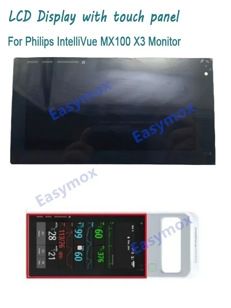 LCD Display for Philips IntelliVue MX100 X3 Multimedia Central DVR with Touch Panle Repair 2917 210930 B 03156