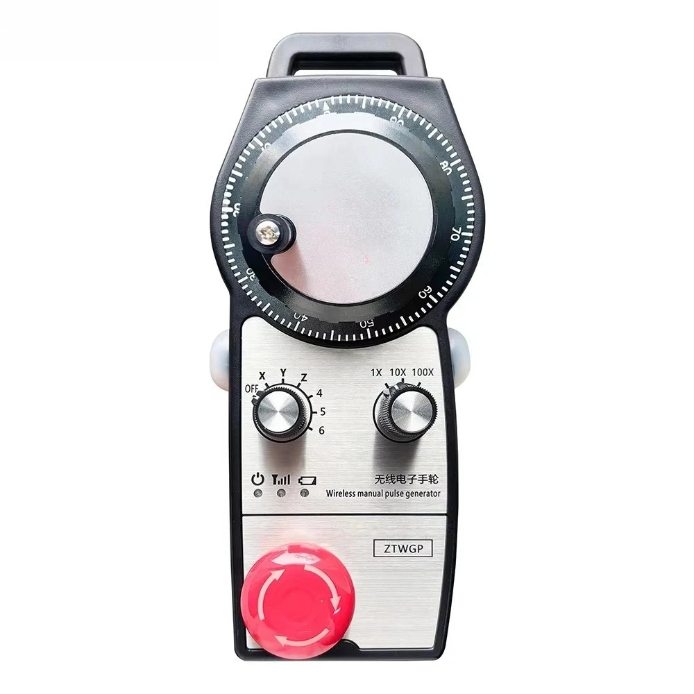 Volante inalámbrico de 6 ejes, control numérico, control remoto, volante MPG con centro de mecanizado, función de botón Estop