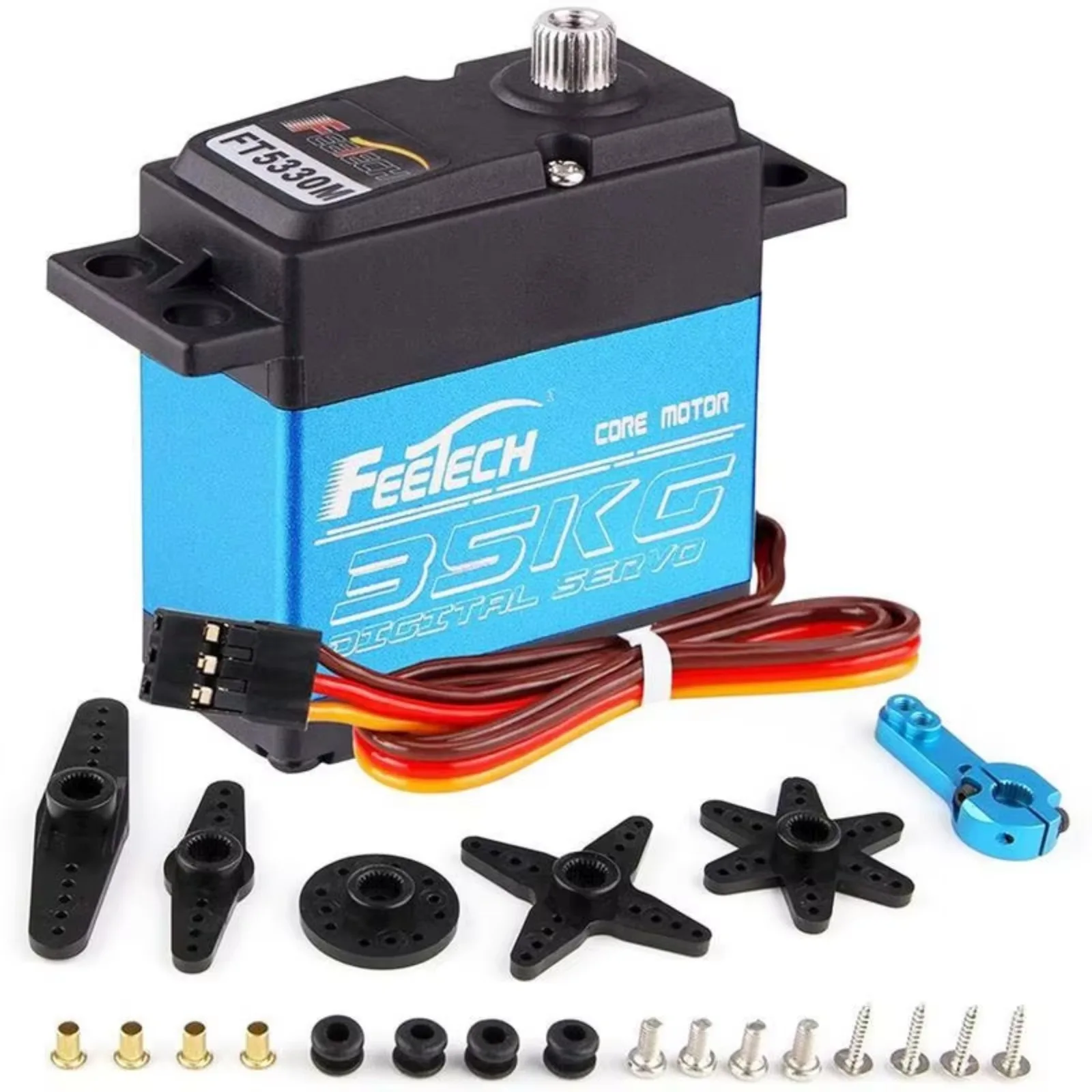 FT5330M 35KG Servo digital 7.4V Alto par 180 °   Rotación para Modelos/Rotótica RC