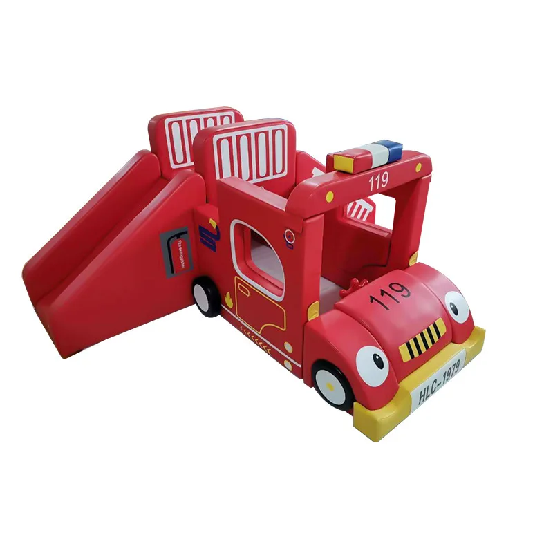 

Early Education Center Software Hall Fire Truck Soft Bag Climbing Slip Combination Sensory Teaching Aids Toys