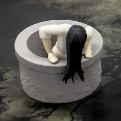 Japanese Genuine Gacha Scale Model Yamamura Sadako Collection Ring Movie Character Classic Styling Action Figure Toys