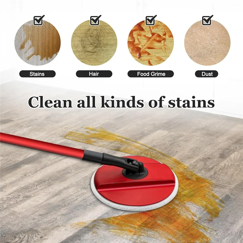 N85R-Microfiber Mop Pads Replacement For Vileda Clean Spin Mop Head Refills Washable Head Mop For Cleaning Floor