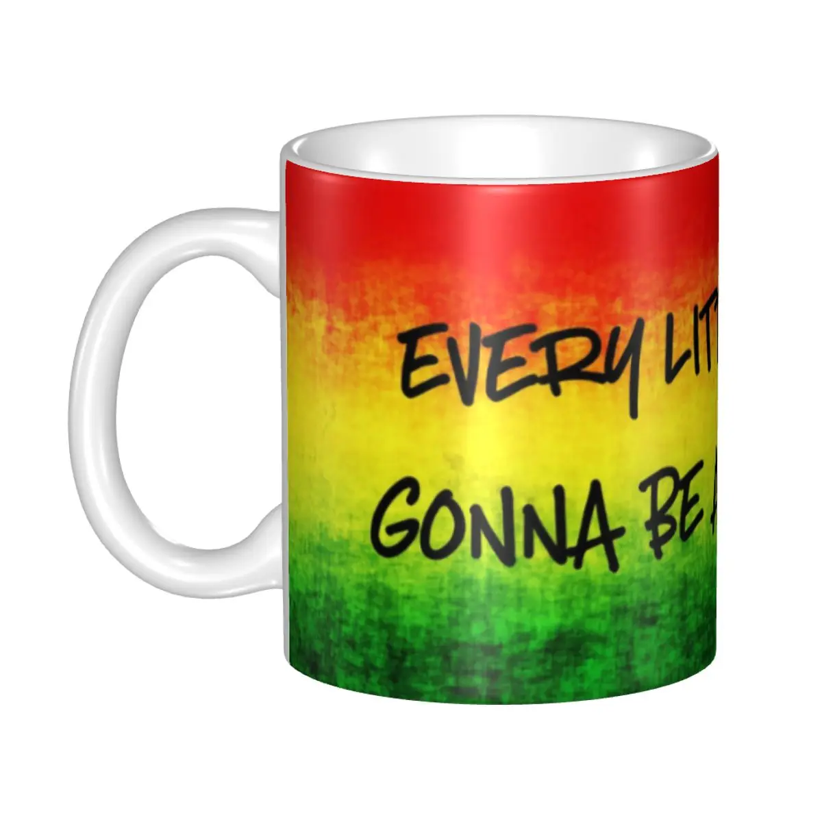 Rasta Lion Jamaica Flag Mug Customized Jamaican Reggae Coffee Ceramic Mug Cup Creative Present