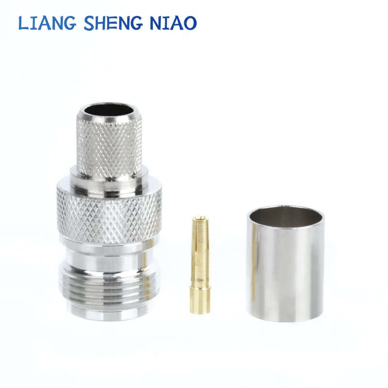 Conector hembra tipo N 50-3-5-7 conector coaxial N-K