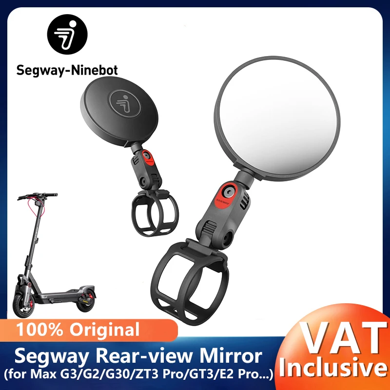 Rtroviseur pour Ninebot de Segway MAX G3 G2 G30 ZT3 Pro GT3 F3 Pro E3 E2 Pro Scooter Original 360    Miroirs convexes rotatifs