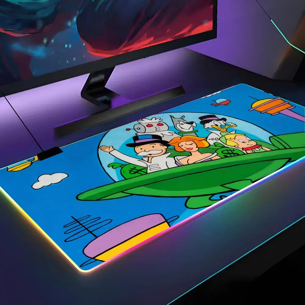 

Коврик для мыши с рисунком Richie Rich, коврик для мыши с RGB подсветкой, коврик для мыши для ноутбука, геймера, компьютерный стол, игровые аксессуары