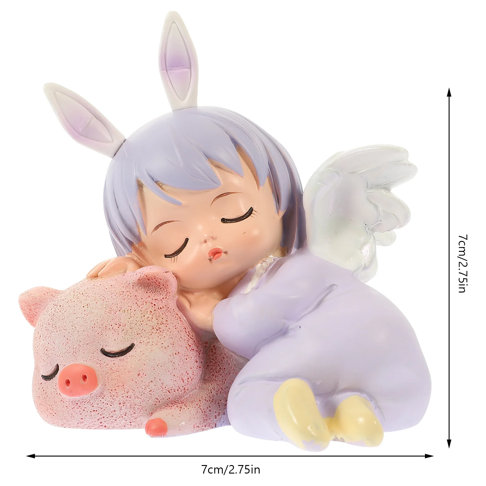 

1pc Angel Cake Decor Resin Cute Desk Decorations For Teen Girls Shelf Decor Accents Home Office Wedding Baby Shower Gift