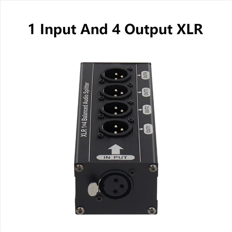 M13K-XLR 1X4 Сбалансированный аудиоразветвитель